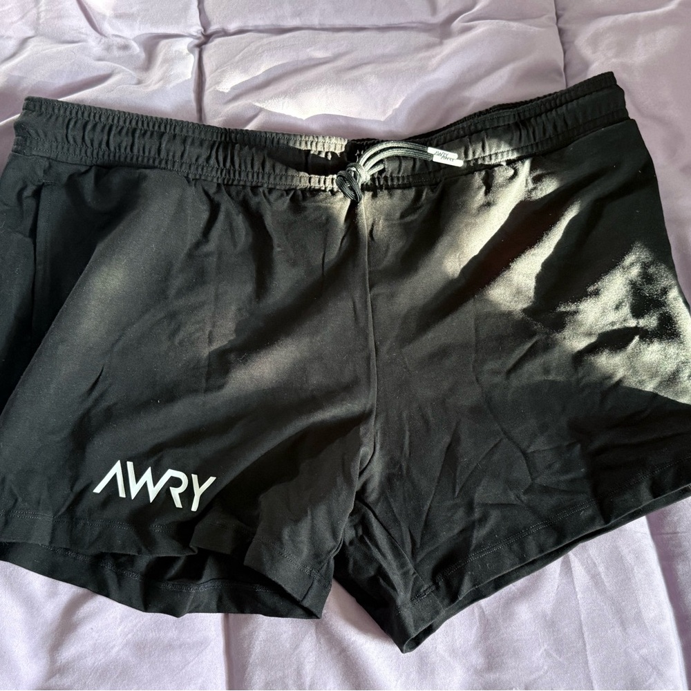 AWRY Black Athletic Shorts